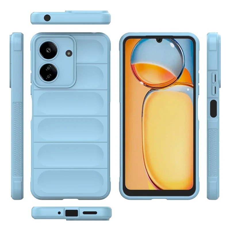 For Xiaomi Redmi 13C 4G / Poco C65 4G Case Shockproof TPU Phone Cover - Baby Blue