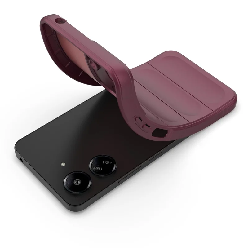 Pour Xiaomi Redmi 13C 4G / Poco C65 4G Étui - Housse de protection antichoc en TPU - Rouge vin