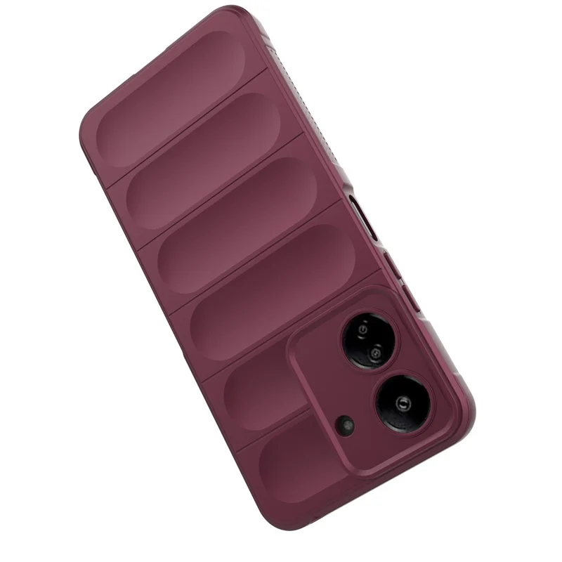 Pour Xiaomi Redmi 13C 4G / Poco C65 4G Étui - Housse de protection antichoc en TPU - Rouge vin