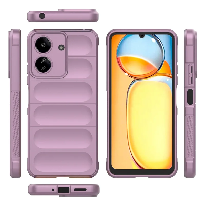 For Xiaomi Redmi 13C 4G / Poco C65 4G Case Shockproof TPU Phone Cover - Light Purple