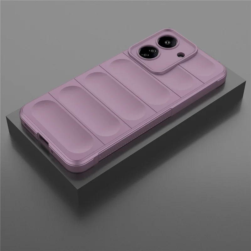 For Xiaomi Redmi 13C 4G / Poco C65 4G Case Shockproof TPU Phone Cover - Light Purple