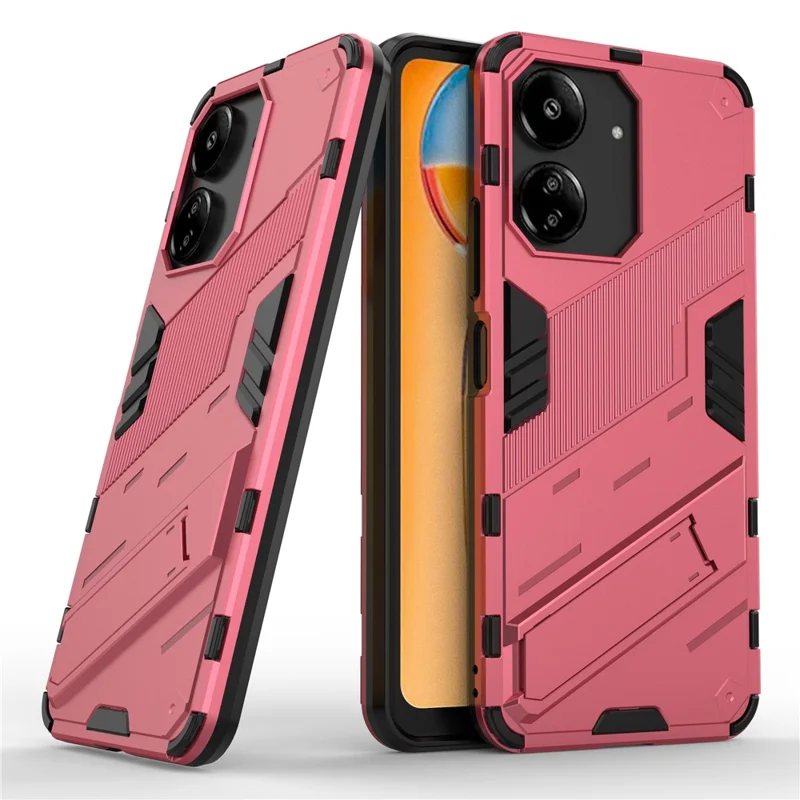 Xiaomi Redmi 13C 4G / 13C 5G / Poco C65 4G / Poco M6 5G / 13R 5G Hülle mit Ständer Schutzhülle für Smartphone - Rose