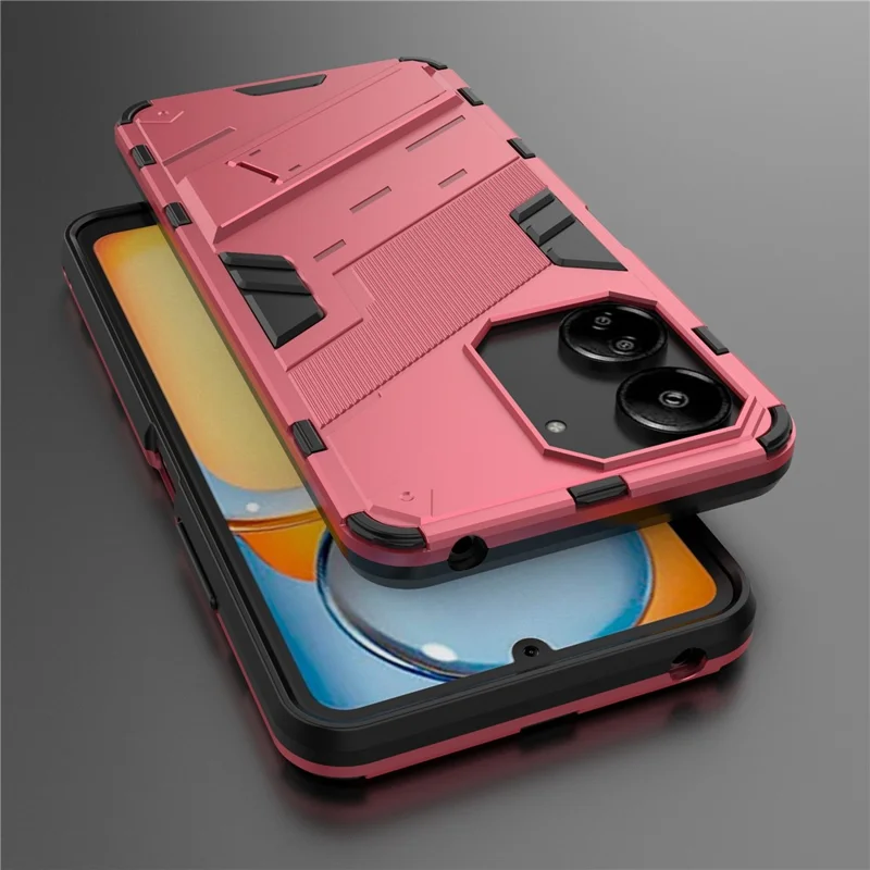Xiaomi Redmi 13C 4G / 13C 5G / Poco C65 4G / Poco M6 5G / 13R 5G Hülle mit Ständer Schutzhülle für Smartphone - Rose