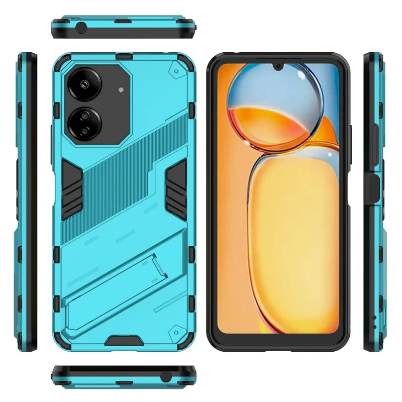 For Xiaomi Redmi 13C 4G / 13C 5G / Poco C65 4G / Poco M6 5G / 13R 5G Case Kickstand Protective Phone Cover - Baby Blue