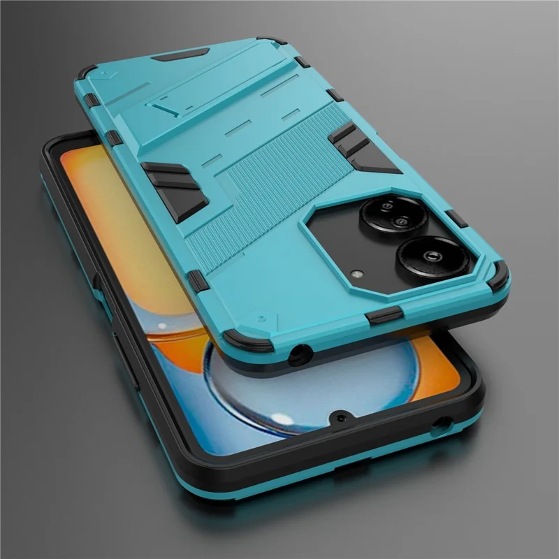 For Xiaomi Redmi 13C 4G / 13C 5G / Poco C65 4G / Poco M6 5G / 13R 5G Case Kickstand Protective Phone Cover - Baby Blue