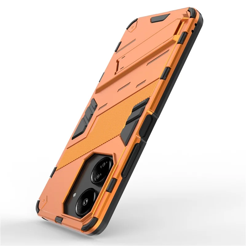 For Xiaomi Redmi 13C 4G / 13C 5G / Poco C65 4G / Poco M6 5G / 13R 5G Case Kickstand Protective Phone Cover - Orange