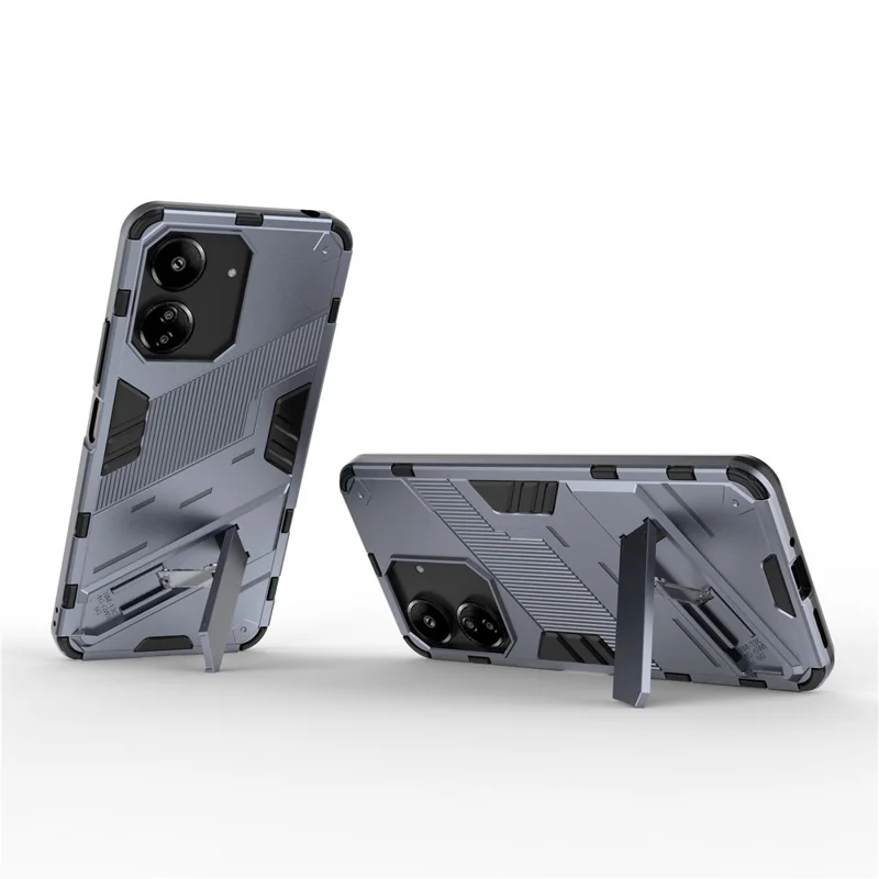 Xiaomi Redmi 13C 4G / 13C 5G / Poco C65 4G / Poco M6 5G / 13R 5G Case Kickstand Protective Phone Cover - Grey