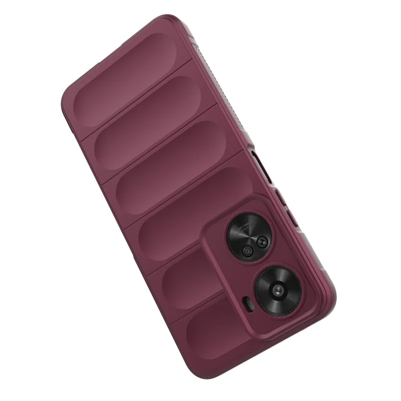 For Huawei nova 11 SE / nova 12 SE 4G Case Scratch-proof TPU Cellphone Cover - Wine Red