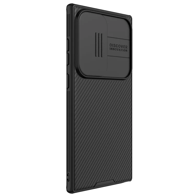 Nillkin Camshield Pro Case Para Samsung Galaxy S24 Ultra Caso Caso Magnético Tampa Com Tampa da Câmera Deslizante - Preto