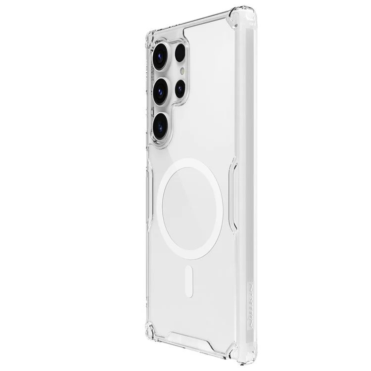 NILLKIN Nature Pro Series per Samsung Galaxy S24 Ultra Magnetic Case Compatibile con MagSafe - Trasparente