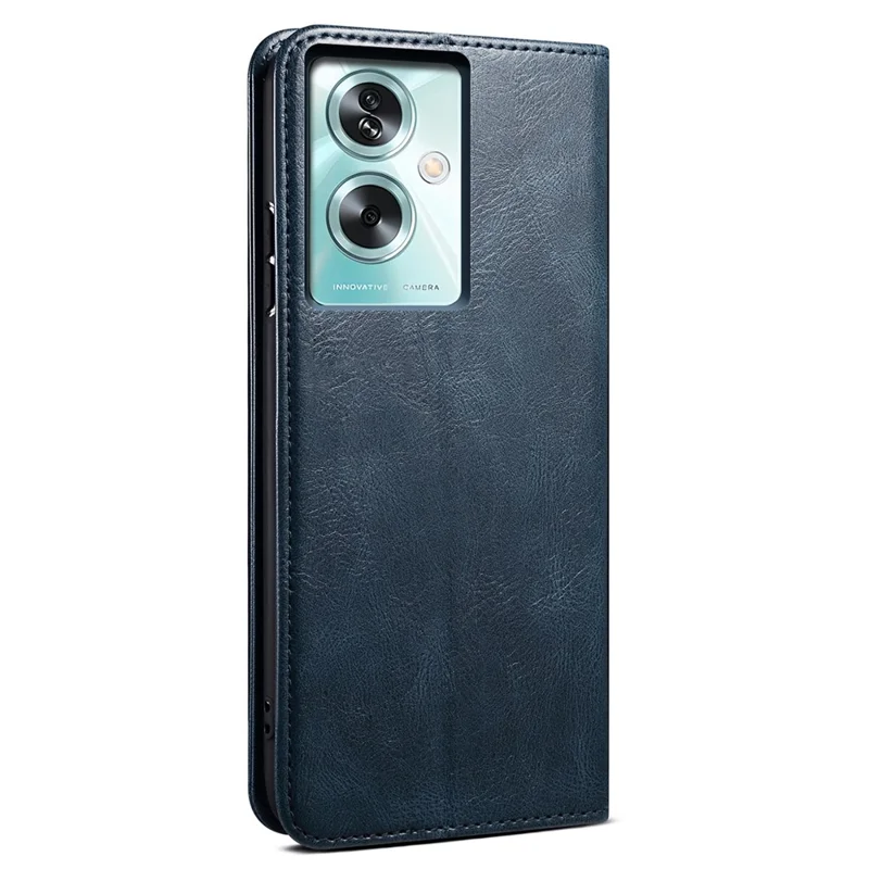 Per Oppo A79 5G / A2 5G Custodia in pelle Stand Wallet Chiusura magnetica Custodia per telefono - Blu