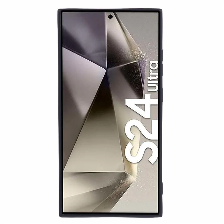 Für Samsung Galaxy S24 Ultra Case Lens Protection Flüssiges Silikon Cover Kompatibel mit MagSafe - Schwarz