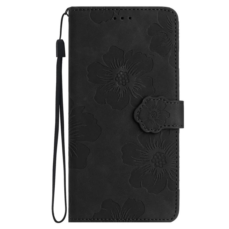 Capa de Celular para Samsung Galaxy S24+ Caso de Couro PU Carteira Impressa Suporte para Telefone - Preto