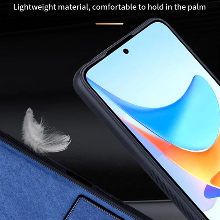 AZNS For Honor Play 50 Plus 5G Case Anti-Scratch PU Leather+TPU Phone Cover - Marrón