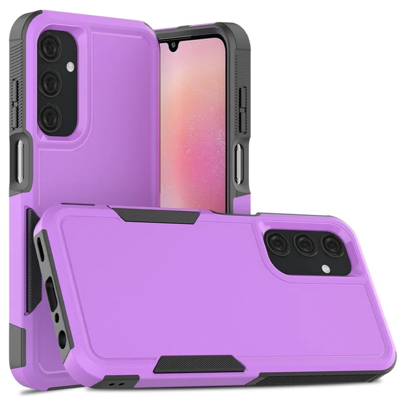 For Samsung Galaxy A25 5G (Global) (161.0 x 76.5 x 8.3mm) Phone Case PC+TPU Shockproof Cover - Purple