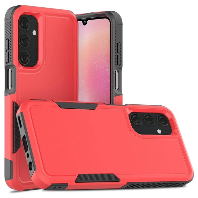 For Samsung Galaxy A25 5G (Global) (161.0 x 76.5 x 8.3mm) Phone Case PC+TPU Shockproof Cover - Red