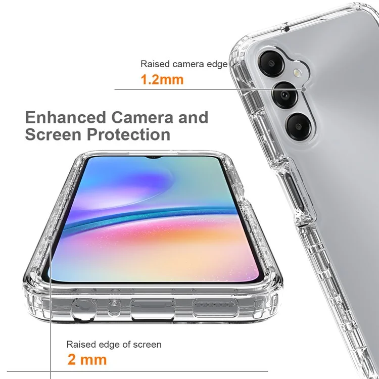 For Samsung Galaxy A05s 4G Protective Case Clear Gradient Phone Cover - Transparent