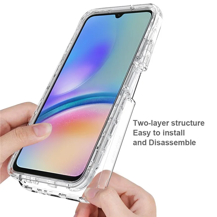 For Samsung Galaxy A05s 4G Protective Case Clear Gradient Phone Cover - Transparent
