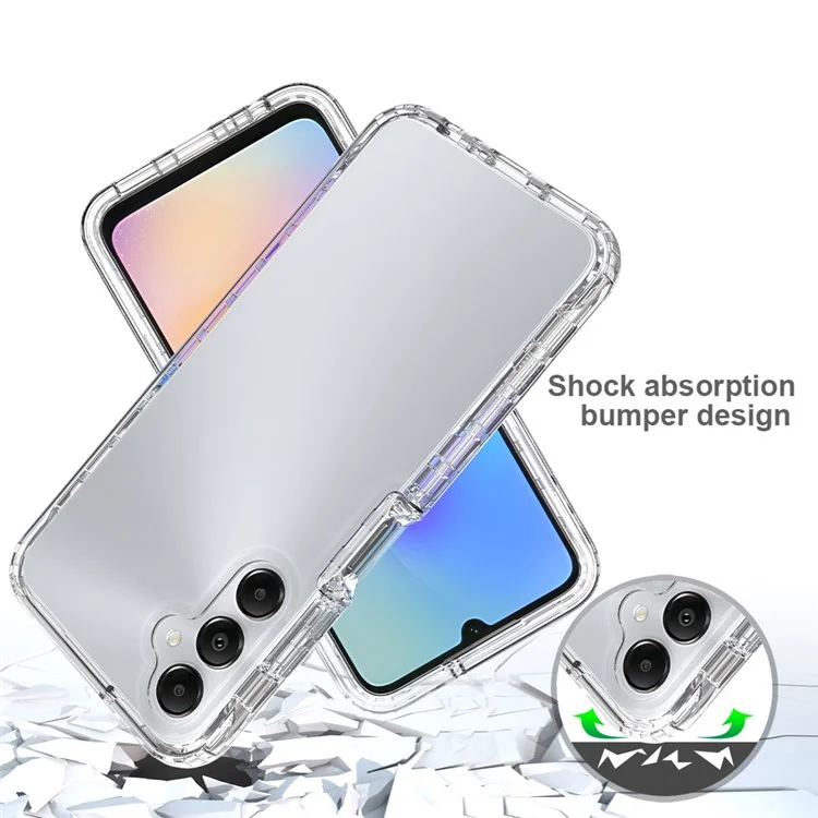 For Samsung Galaxy A05s 4G Protective Case Clear Gradient Phone Cover - Transparent