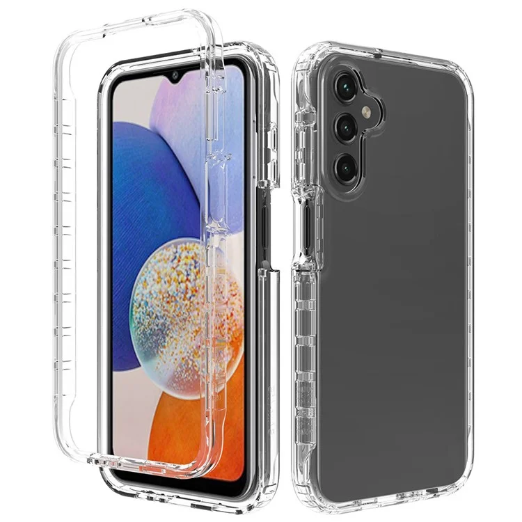 Para Samsung Galaxy A15 5G Case de Telefone Transparente Capa Traseira Gradiente - Transparente