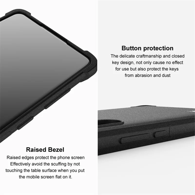 IMAK For Xiaomi 14 Pro Phone Case Matte Reinforced Corners Anti-fall Cover - Grey