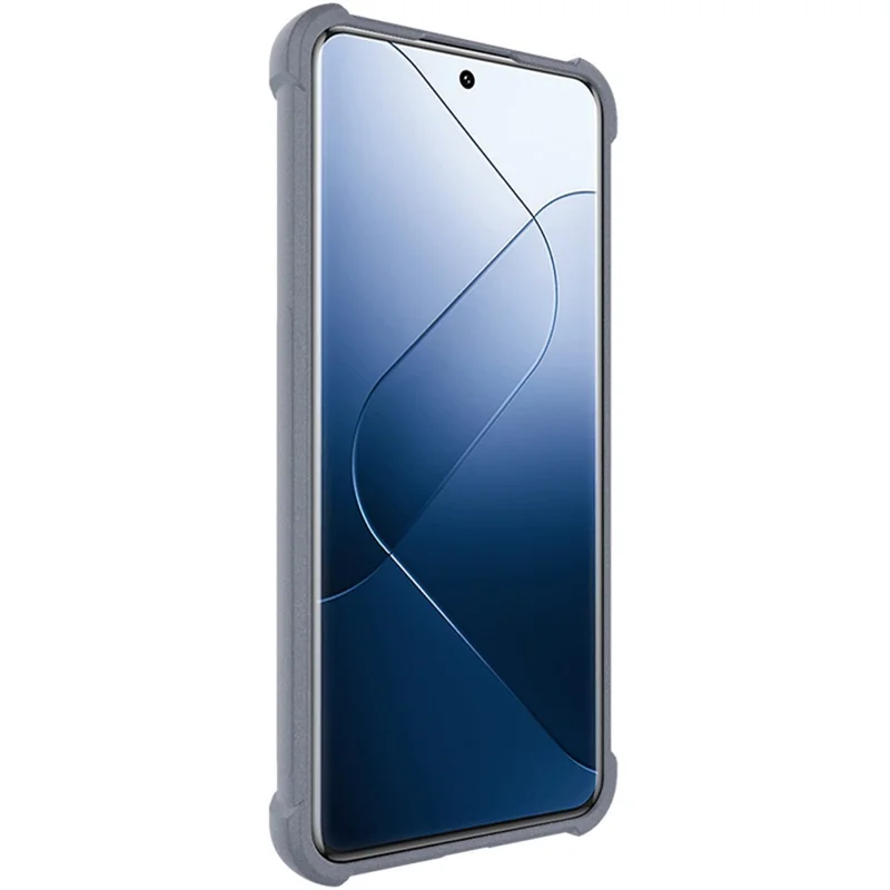 IMAK For Xiaomi 14 Pro Phone Case Matte Reinforced Corners Anti-fall Cover - Grey
