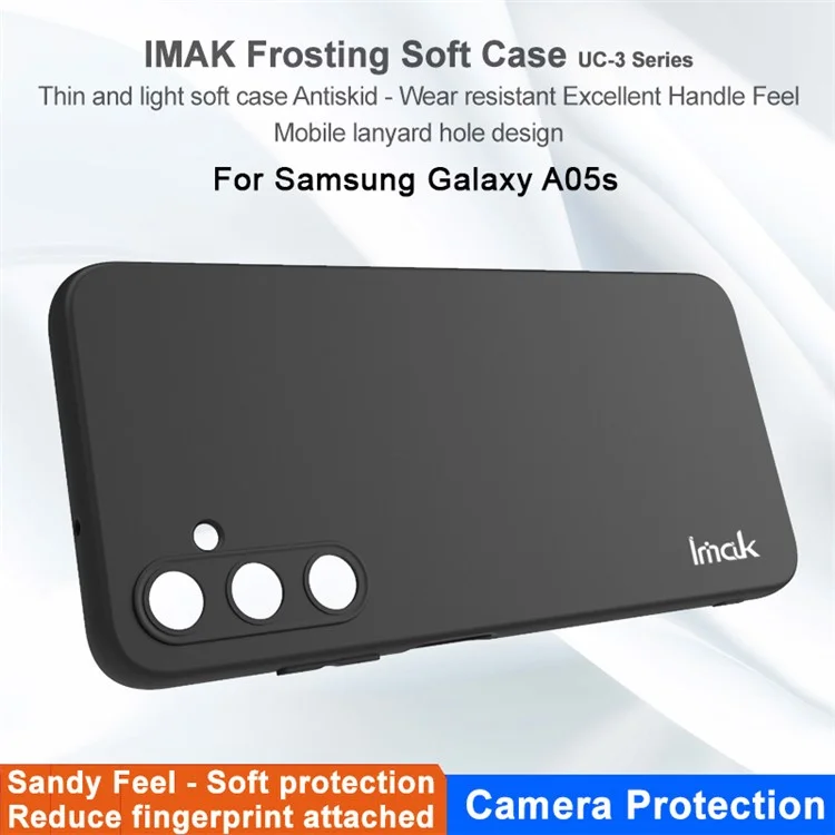 IMAK UC-3 Série Para Samsung Galaxy A05s 4G Case Anti-fingerprint TPU Phone Case