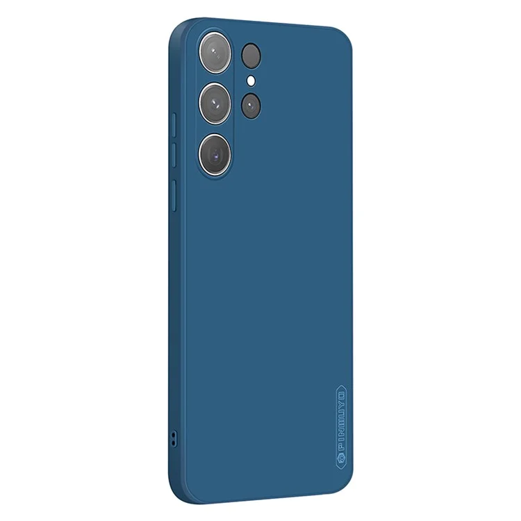 Funda para Samsung Galaxy S24 Ultra de la serie PINWUYO JK Touching, cubierta de teléfono móvil de TPU suave - Azul Marino