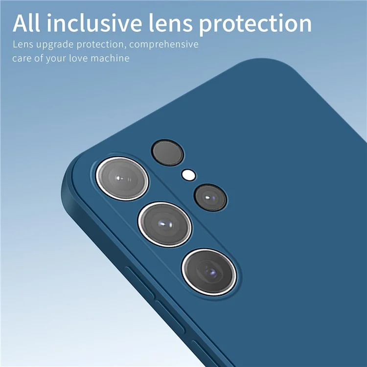 Funda para Samsung Galaxy S24 Ultra de la serie PINWUYO JK Touching, cubierta de teléfono móvil de TPU suave - Azul Marino