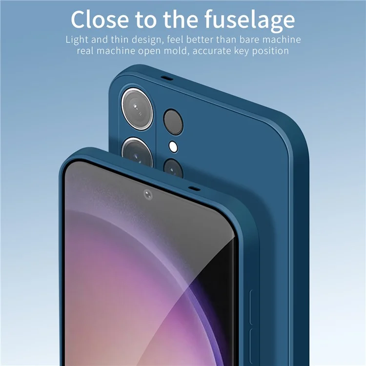 Funda para Samsung Galaxy S24 Ultra de la serie PINWUYO JK Touching, cubierta de teléfono móvil de TPU suave - Azul Marino