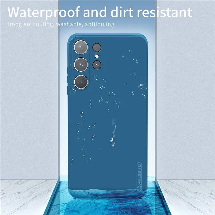 Funda para Samsung Galaxy S24 Ultra de la serie PINWUYO JK Touching, cubierta de teléfono móvil de TPU suave - Azul Marino