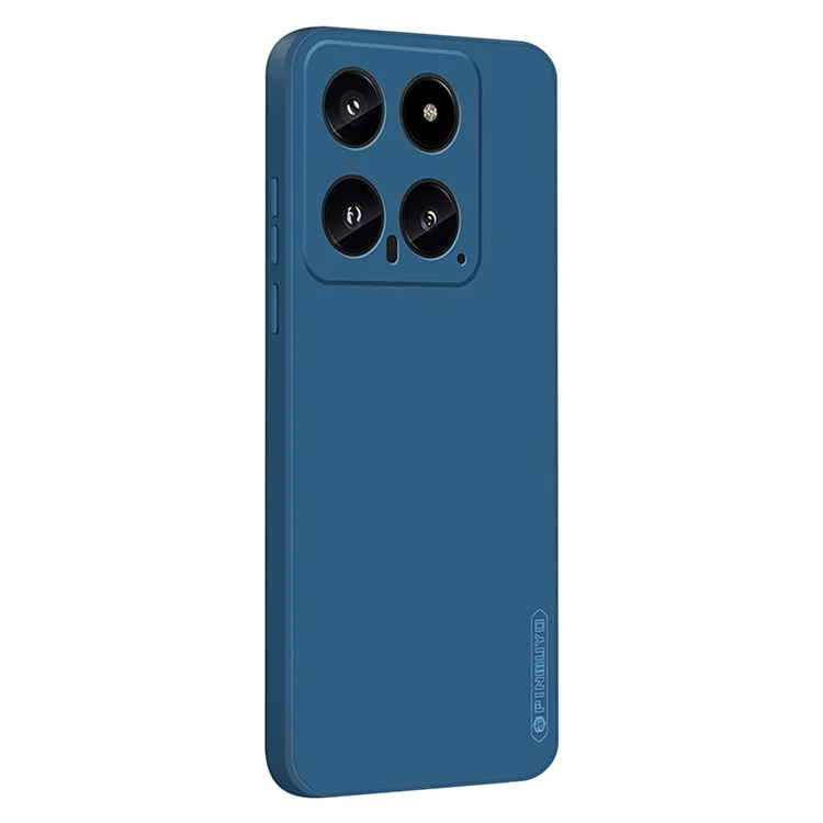 PINWUYO JK Touching Series for Xiaomi 14 Case Soft TPU Smartphone Protector - Navy Blue