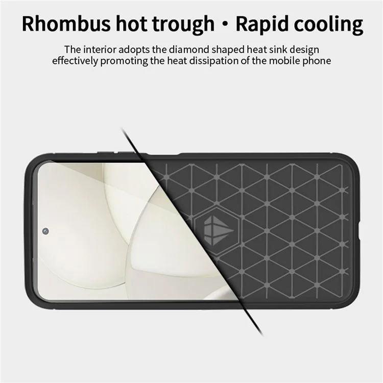 MOFI JK TPU Series-1 für Motorola Moto G Power (2024) Hülle Gebürstetes TPU Handyhülle - Schwarz