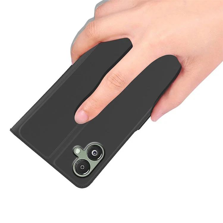 Für Samsung Galaxy A05 4G Handyhülle PU-Leder Klapphülle - Schwarz