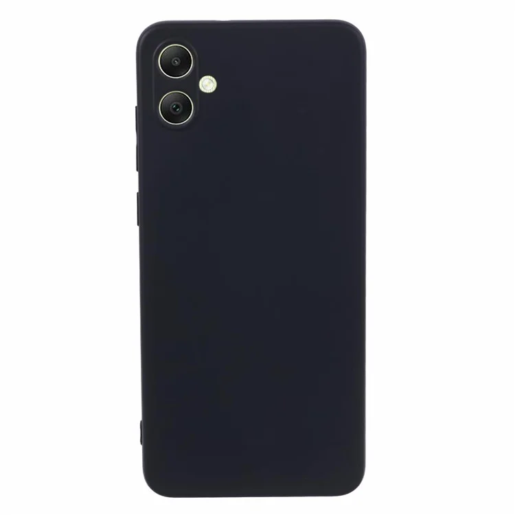 For Samsung Galaxy A05 4G TPU Case Rubberized Phone Cover with Fiber Lining - Black
