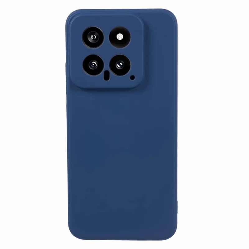 For Xiaomi 14 Case Fiber Lining Rubberized TPU Protective Phone Cover - Sapphire