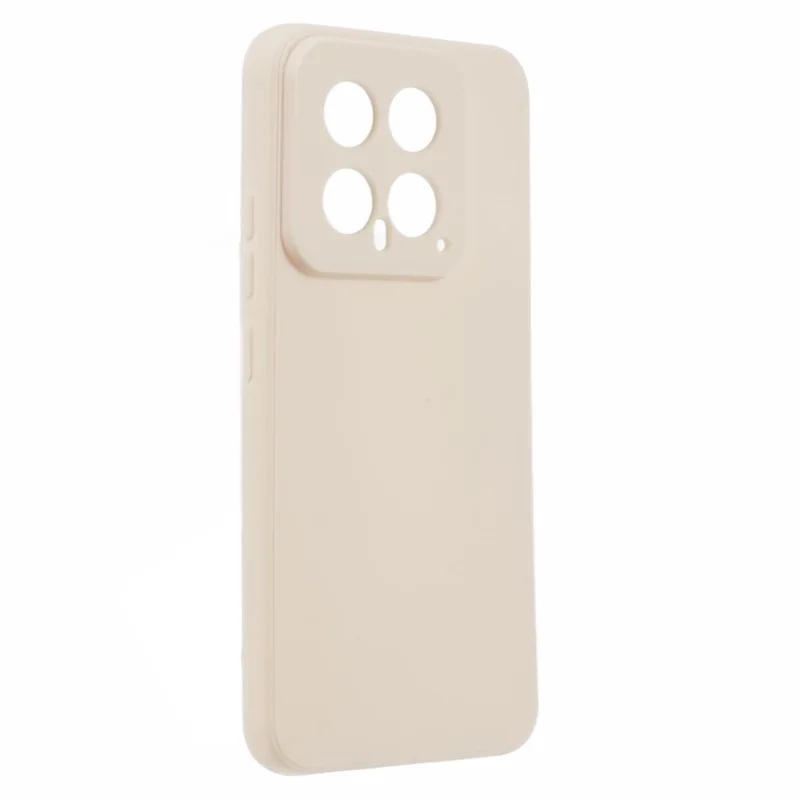 Pour Xiaomi 14 Étui TPU Anti-rayure Bords droits Housse de téléphone - Blanc