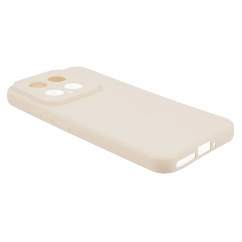 Pour Xiaomi 14 Étui TPU Anti-rayure Bords droits Housse de téléphone - Blanc