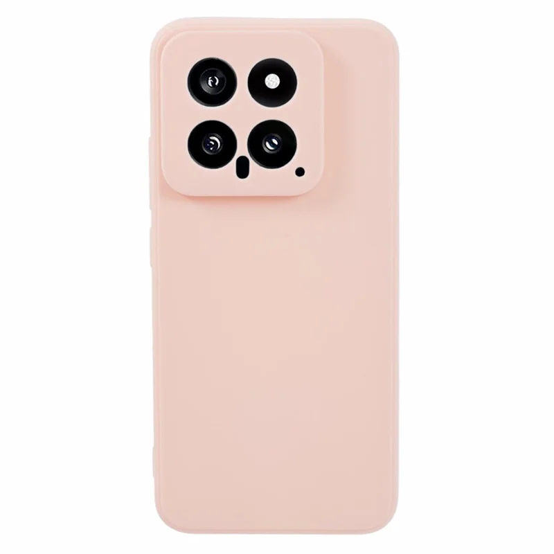 For Xiaomi 14 TPU Case Anti-scratch Straight Edge Phone Cover - Pink