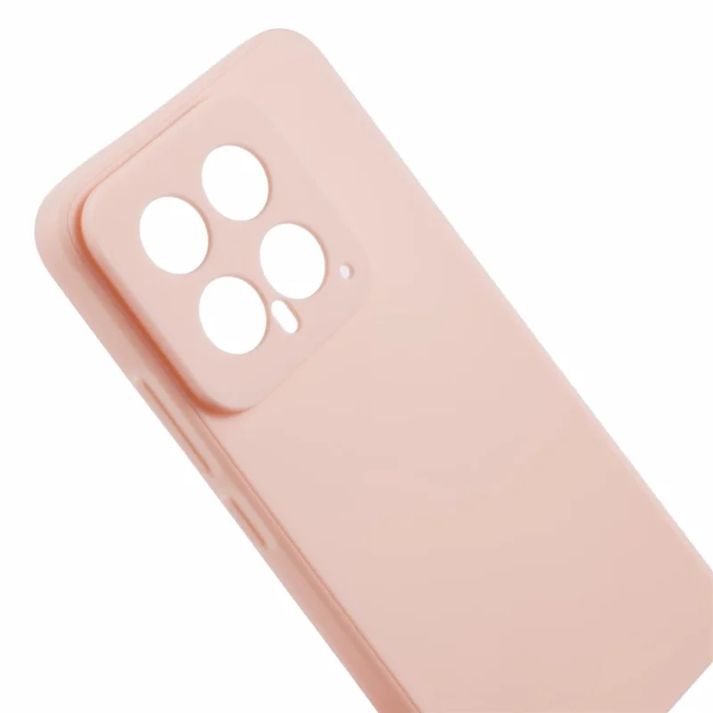 For Xiaomi 14 TPU Case Anti-scratch Straight Edge Phone Cover - Pink