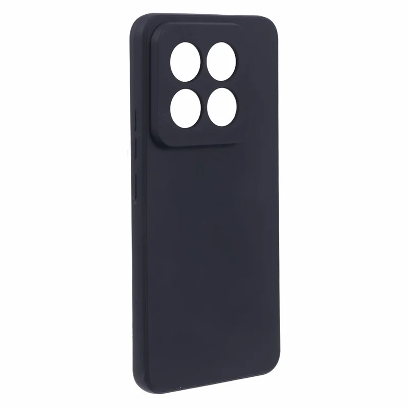 For Xiaomi 14 Pro TPU Case Straight Edge Candy Color Phone Cover - Black