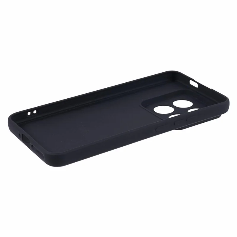 For Xiaomi 14 Pro TPU Case Straight Edge Candy Color Phone Cover - Black