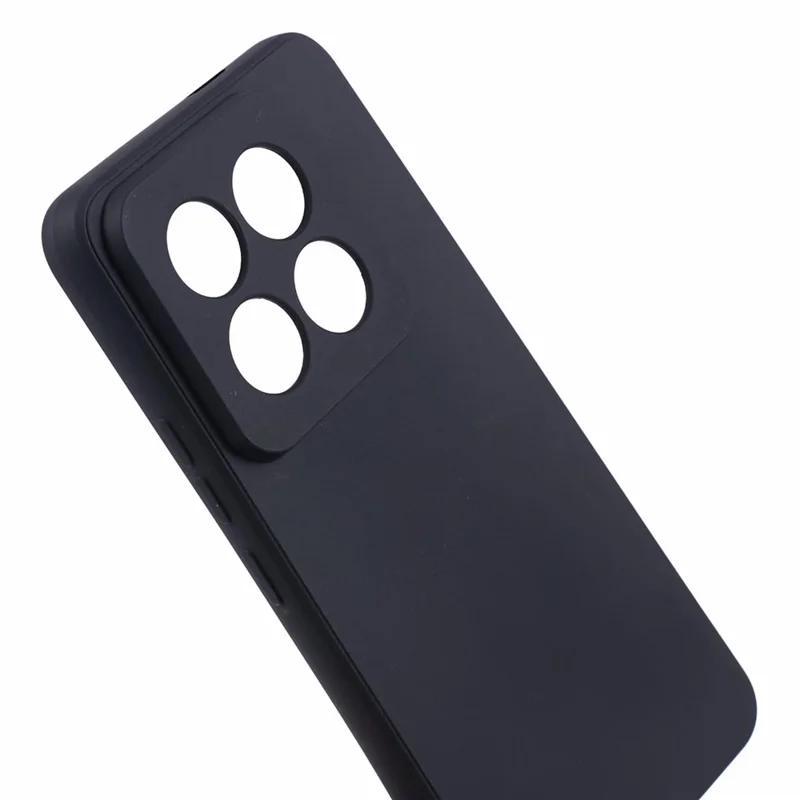 For Xiaomi 14 Pro TPU Case Straight Edge Candy Color Phone Cover - Black