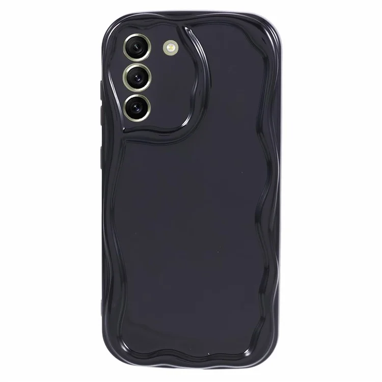 Série YX pour étui Samsung Galaxy S21 FE 5G Conception de vague Soft TPU Couverture de téléphone (découpe précise) - Noir