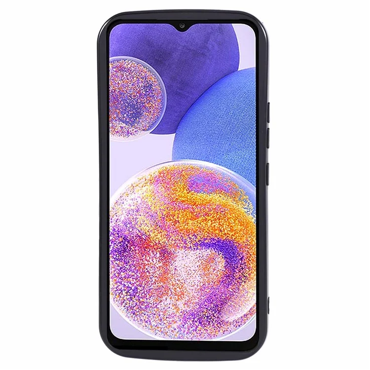 Série YX pour Samsung Galaxy A13 4G Étui TPU Forme de vague Housse de téléphone (découpe précise) - Noir