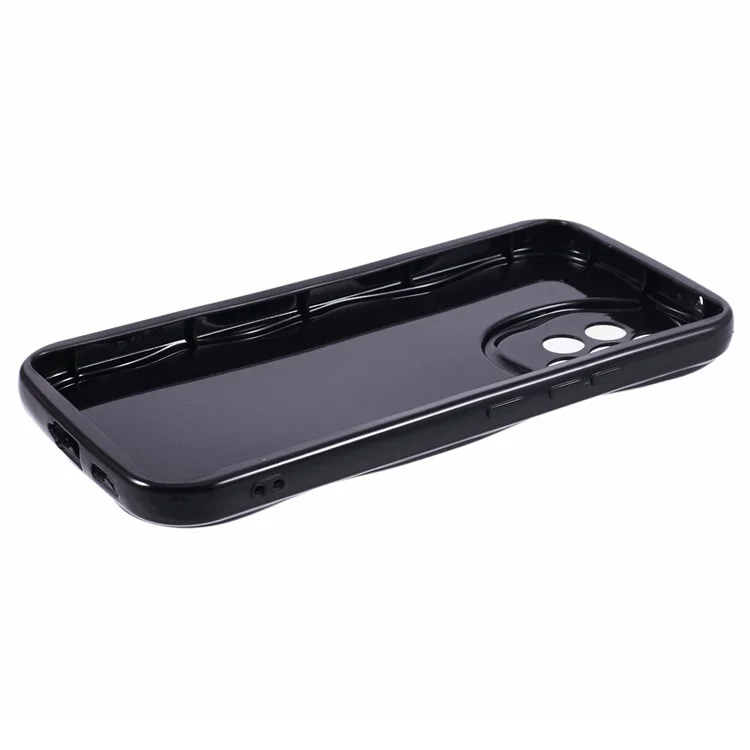 Série YX pour Samsung Galaxy A13 4G Étui TPU Forme de vague Housse de téléphone (découpe précise) - Noir