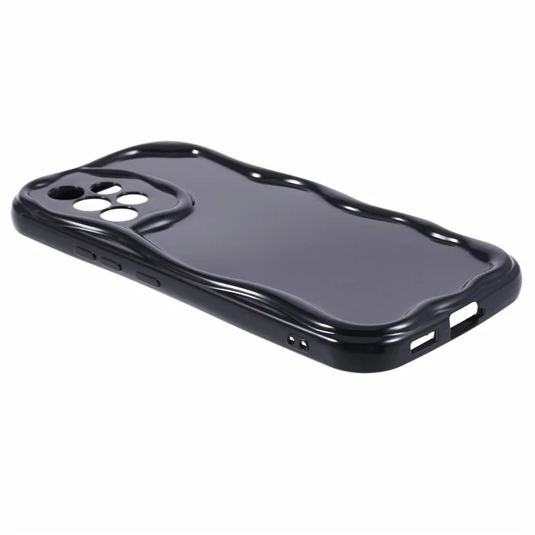 Série YX pour Samsung Galaxy A13 4G Étui TPU Forme de vague Housse de téléphone (découpe précise) - Noir
