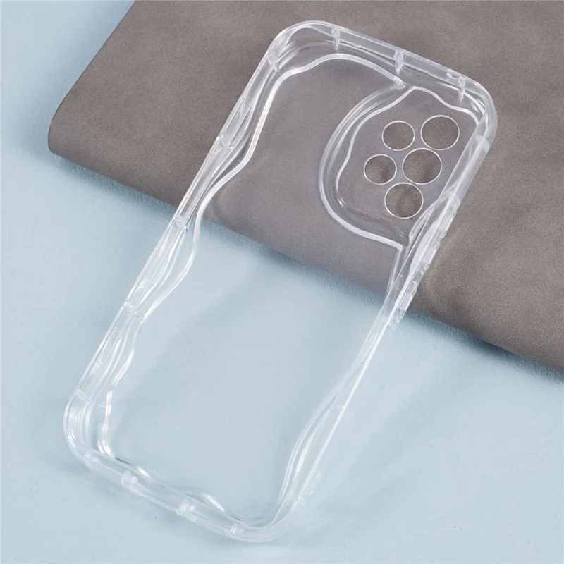 YX Series For Samsung Galaxy A52 4G / A52 5G / A52s 5G TPU Case Wave Shape Precise Cutout Phone Cover - Transparent
