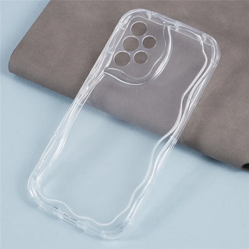 YX Series For Samsung Galaxy A52 4G / A52 5G / A52s 5G TPU Case Wave Shape Precise Cutout Phone Cover - Transparent