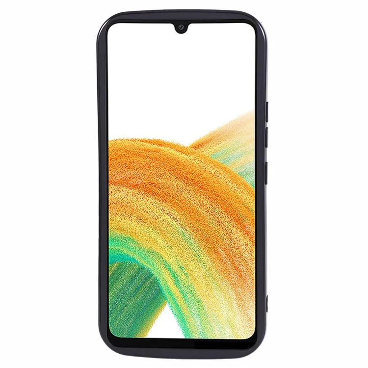 Serie YX para Samsung Galaxy A32 4G (versión de la UE) Funda a prueba de golpes Forma de onda Recorte preciso Funda de TPU - Negro